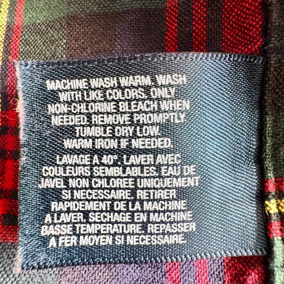 Ralph Lauren Plaid Cotton Long Sleeve Button-Up Shirt - Picture 5 of 9